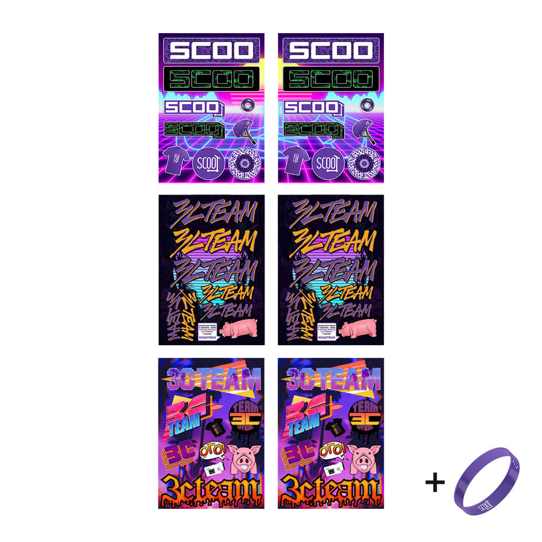 SCOO sticker-packs (6 pcs)
