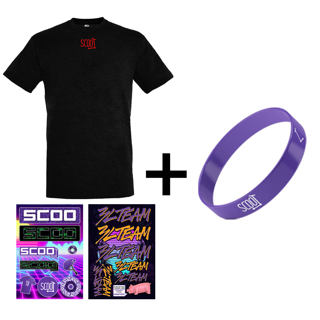 Футболка «SCOO RED» Чорна