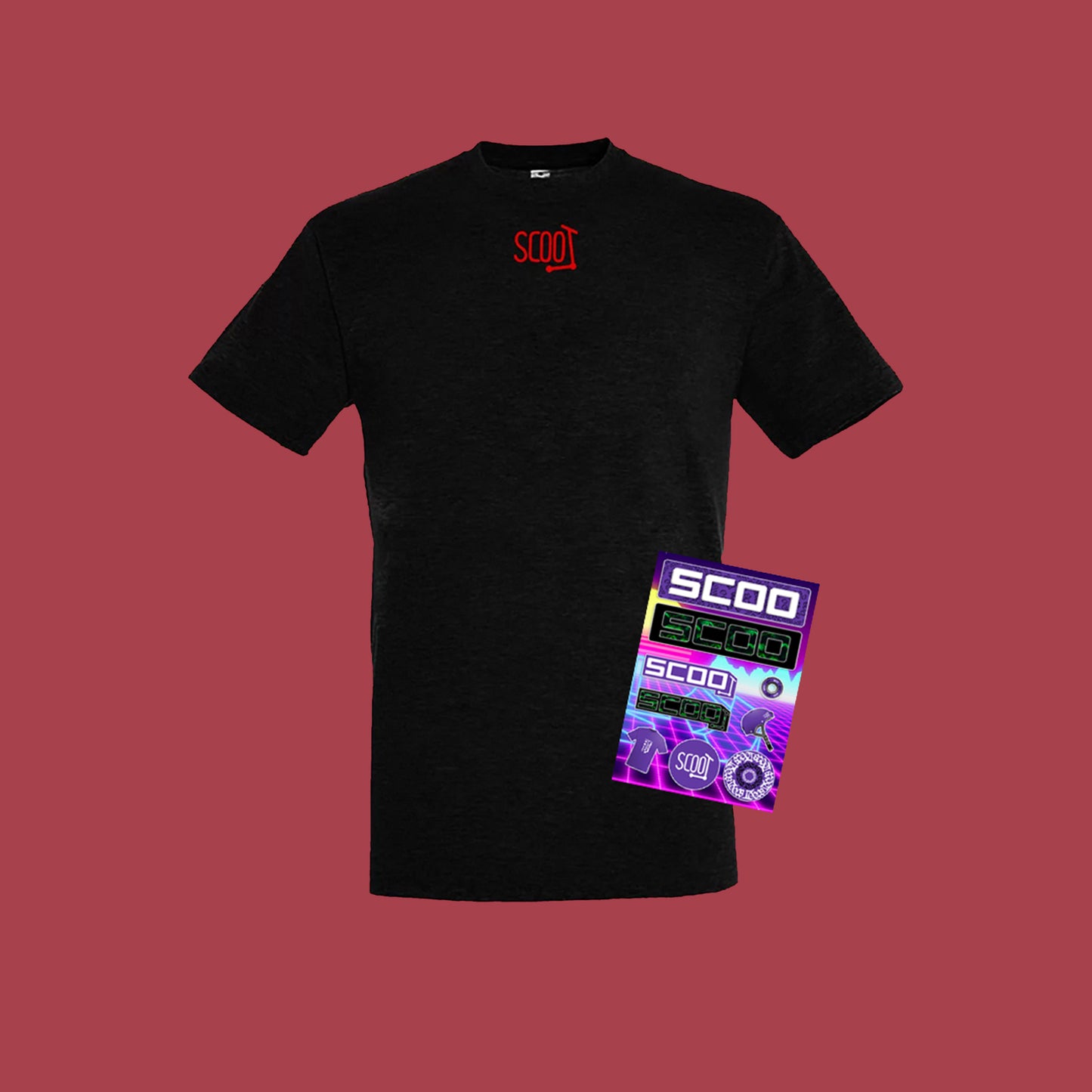 Футболка «SCOO RED» Чорна