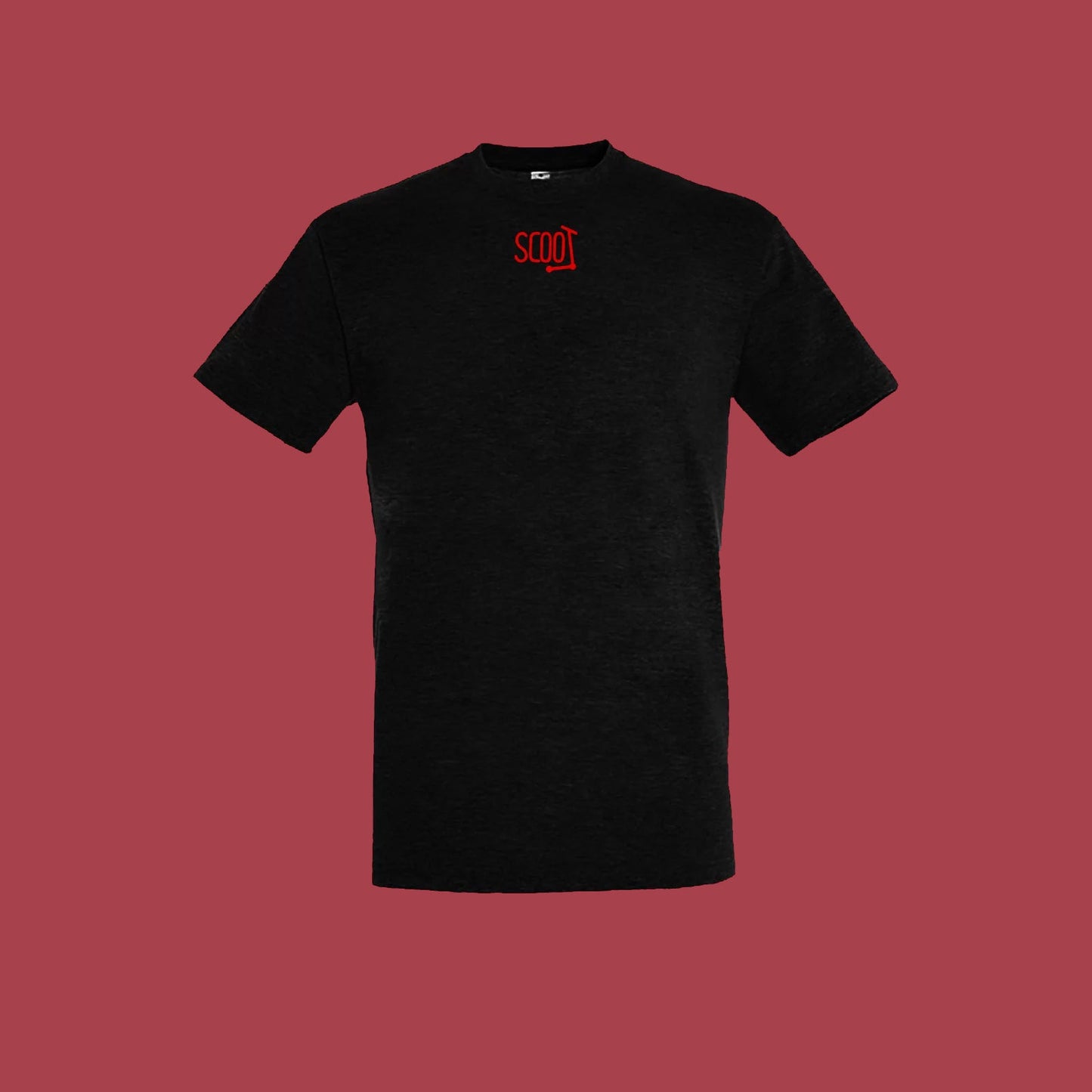 «SCOO RED» T-Shirt - Black