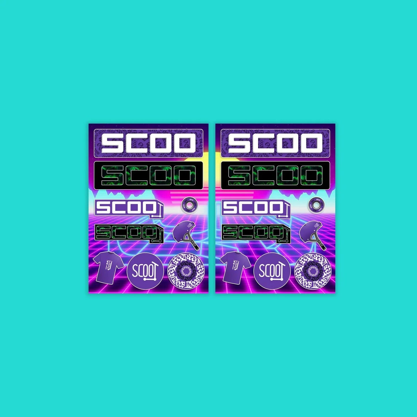 SCOO sticker-packs (6 pcs)